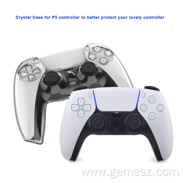 Colorful Crystal Case Transparent Cover Shell for PS5